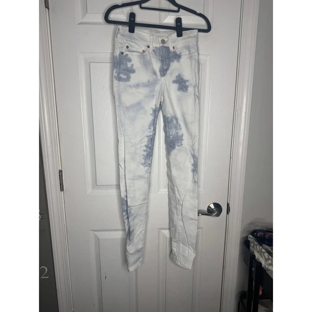 AMERICAN EAGLE X YOUNG MONEY Tye Dye Skinny Jeans Mens‎ Size 26x28